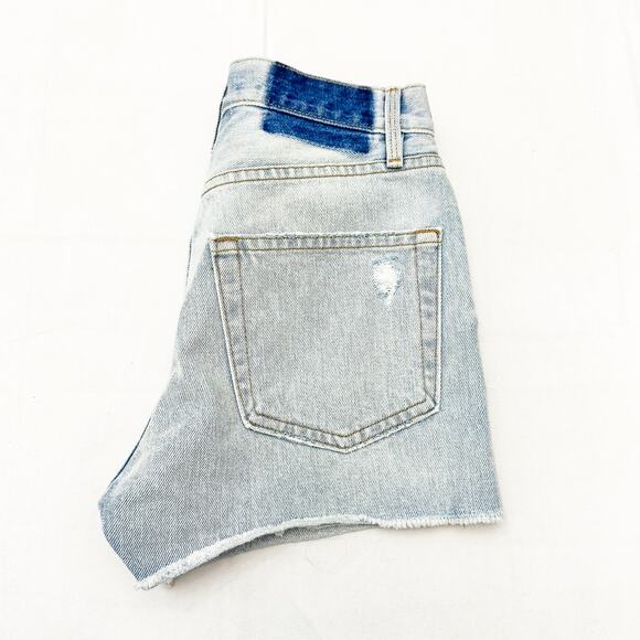Frame Rigid Re-Release Le Original Short Button Fly Lt Wash Denim Jeans Size 23 - Picture 6 of 6